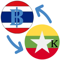 Thai baht to Myanmar kyat